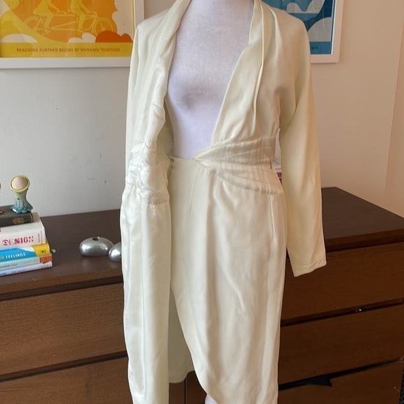 ST GILLIAN VINTAGE 60s White wrap dress - Picture 3 of 12
